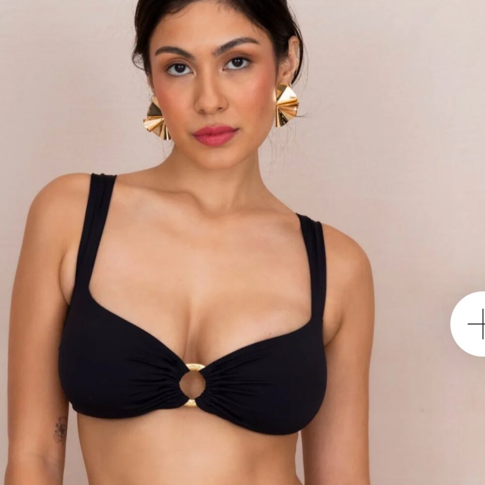 Toco Swim Paria Top in Black Size XL NWT